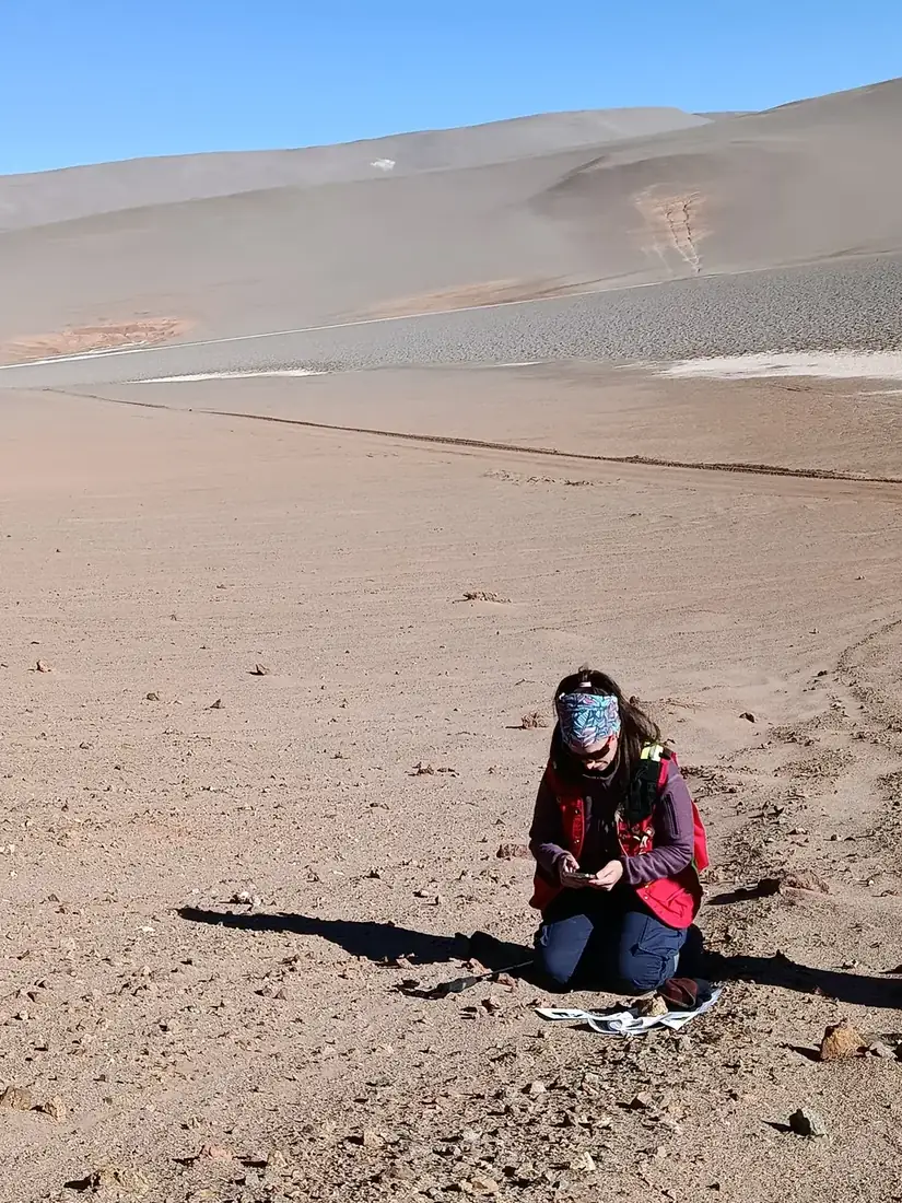 Equipo DLR en estudio geológico de campo