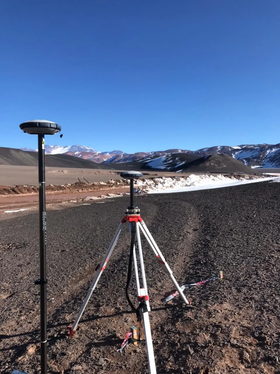 Equipamiento GPS de doble frecuencia en la Puna