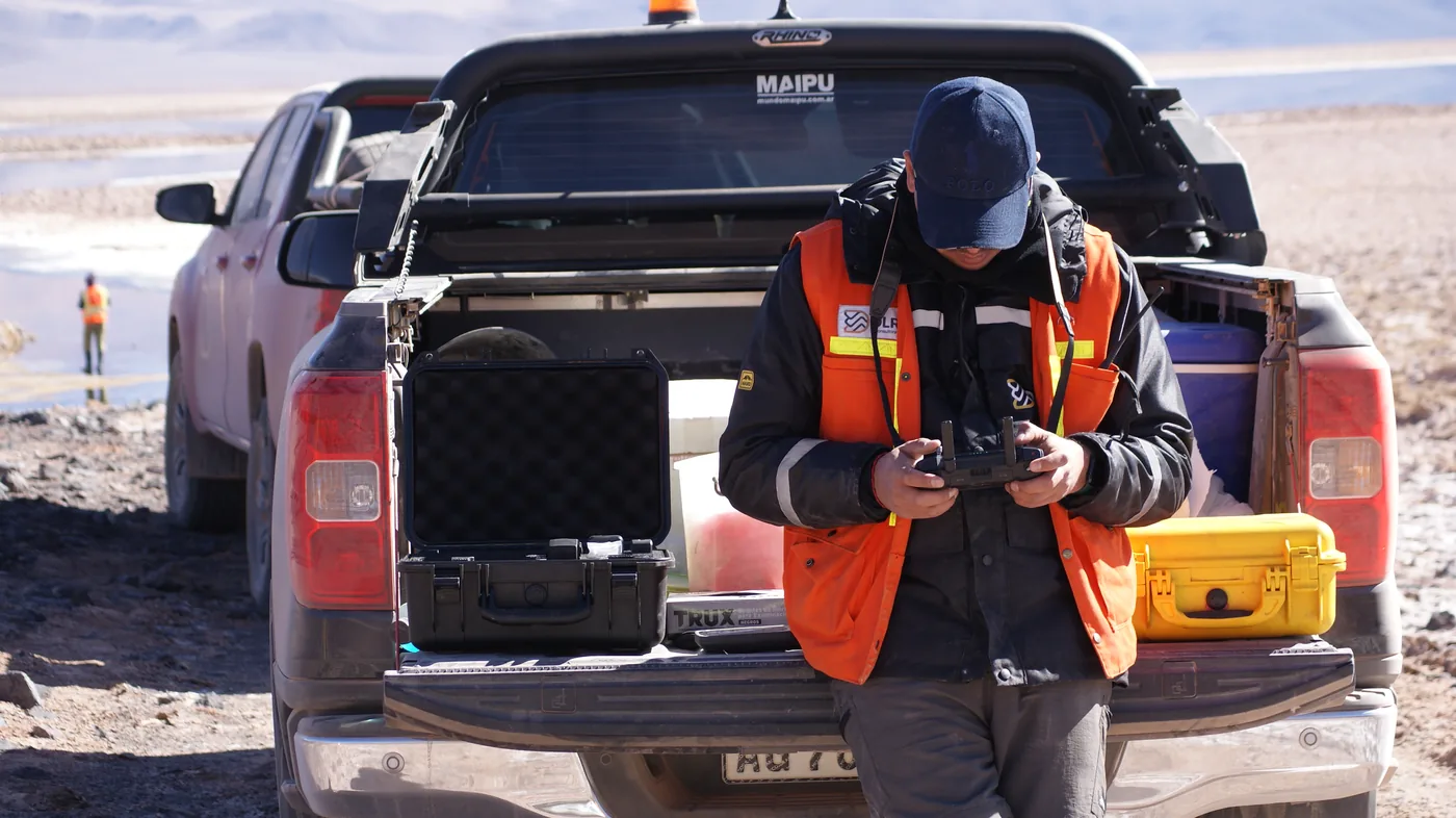 Relevamiento topográfico en terreno abierto